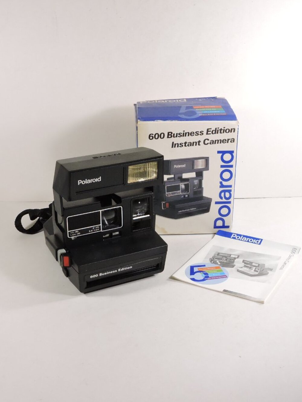 Vintage Polaroid  600 Business Edition Instant Camera With Box & Manuals